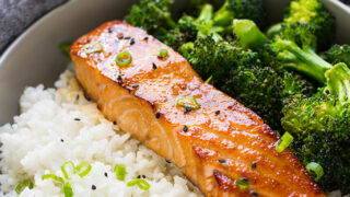 Air Fryer Honey Garlic Salmon - The Cooking Jar