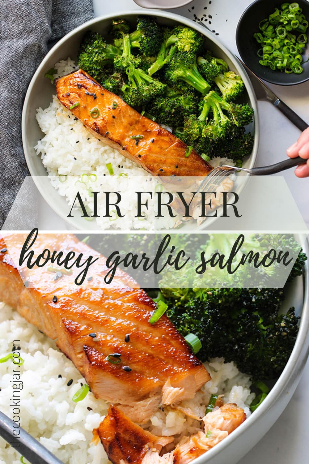 Air Fryer Honey Garlic Salmon - The Cooking Jar