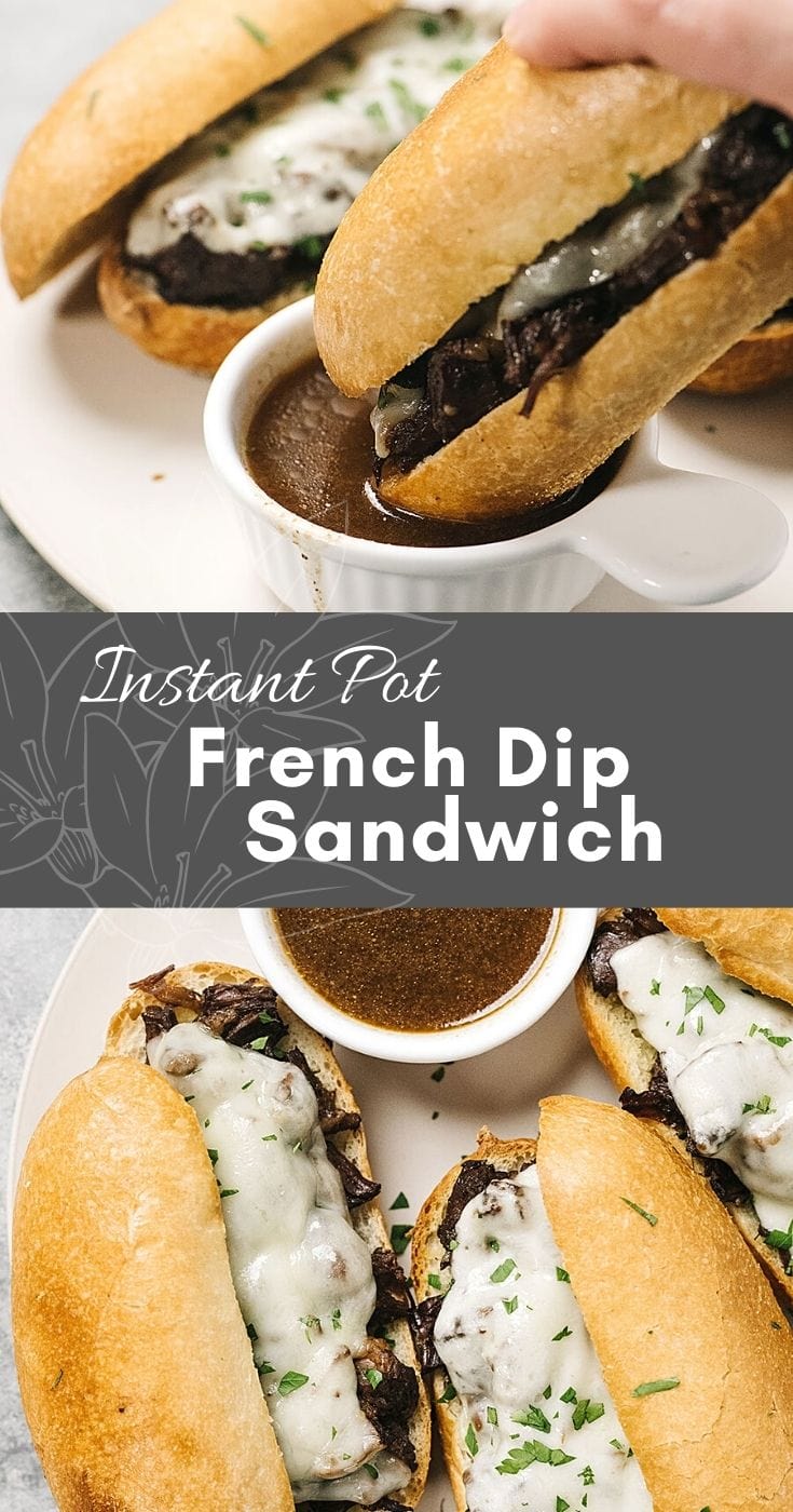 Instant Pot French Dip Sandwich - The Cooking Jar