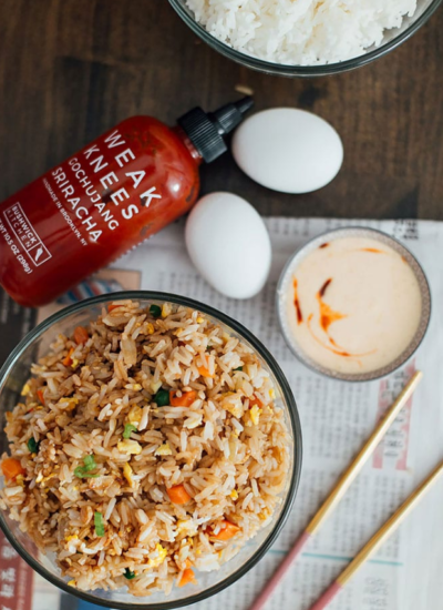 Google Web Story Cover Hibachi-Style Fried Rice with Yum Yum Sauce