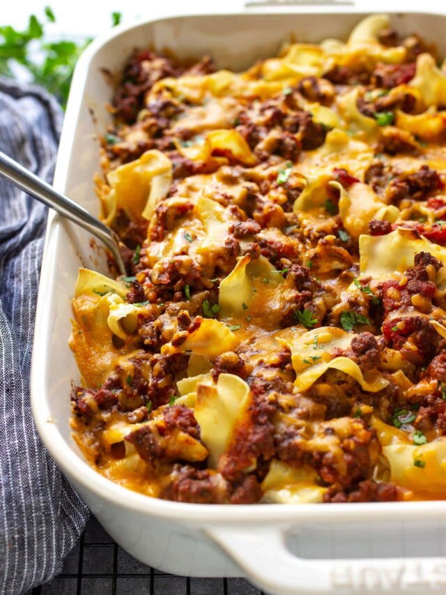 Sour Cream Beef Noodle Casserole The Cooking Jar