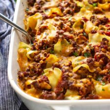 Sour Cream Beef Noodle Casserole-image
