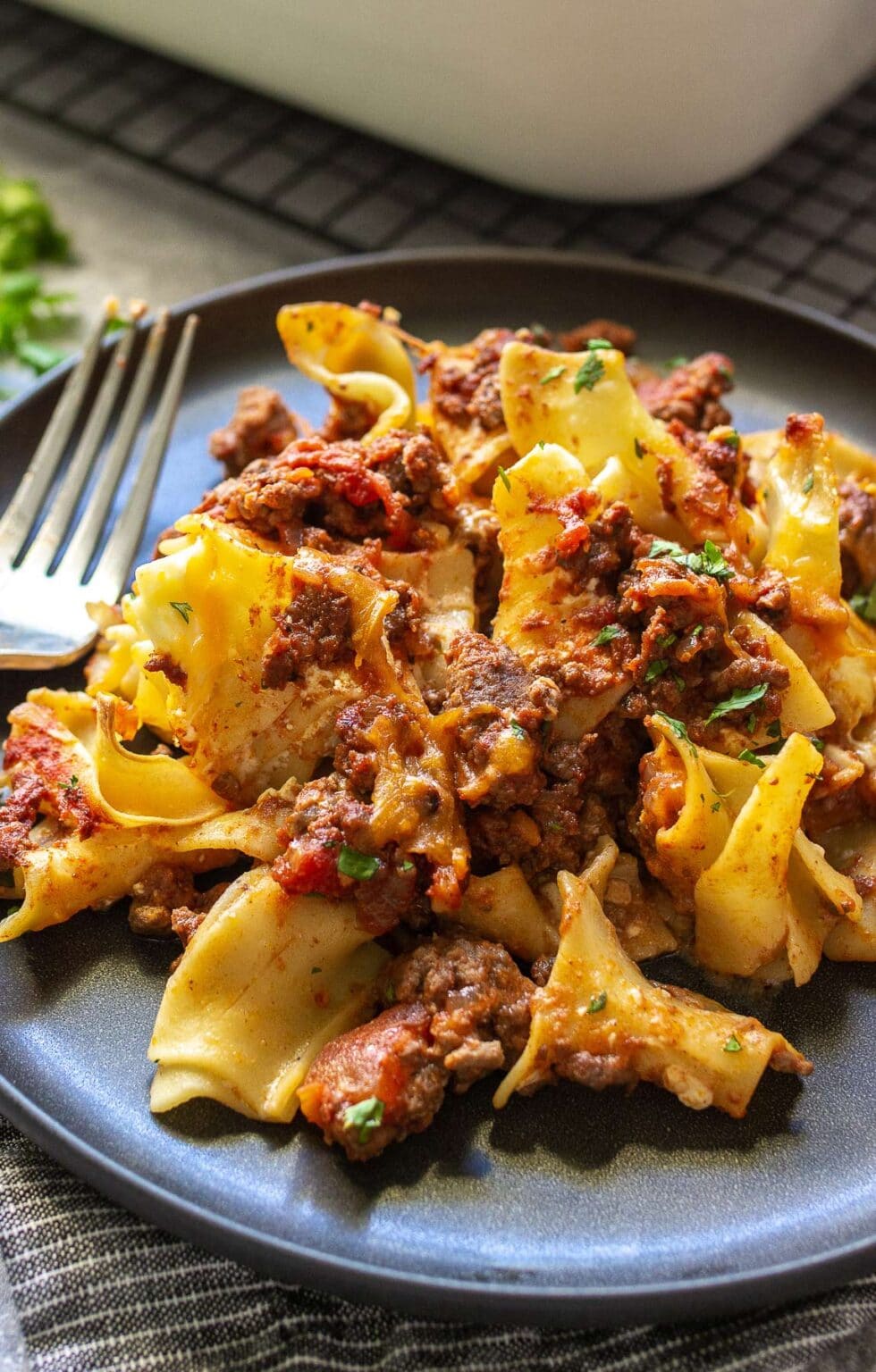 Sour Cream Beef Noodle Casserole - The Cooking Jar