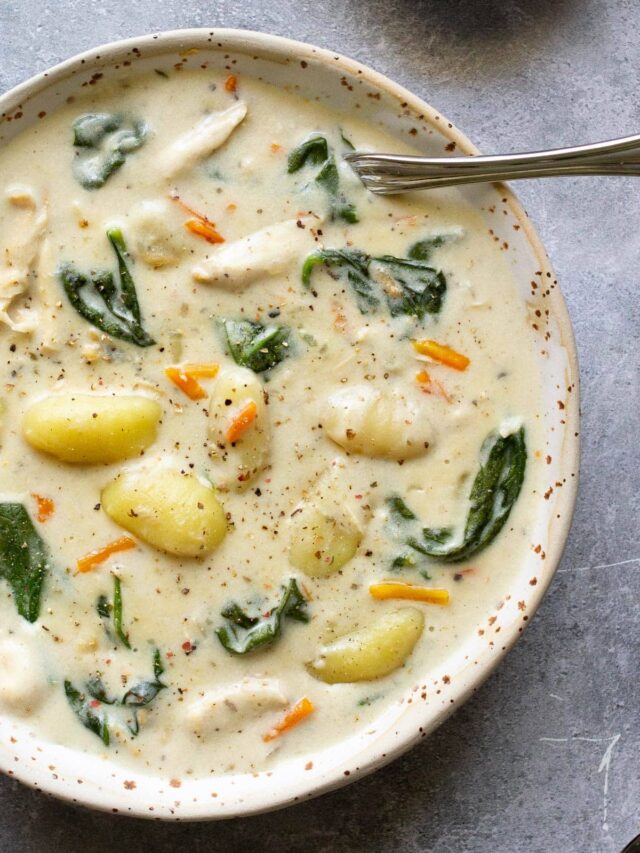 Slow Cooker Chicken Gnocchi Soup - The Cooking Jar