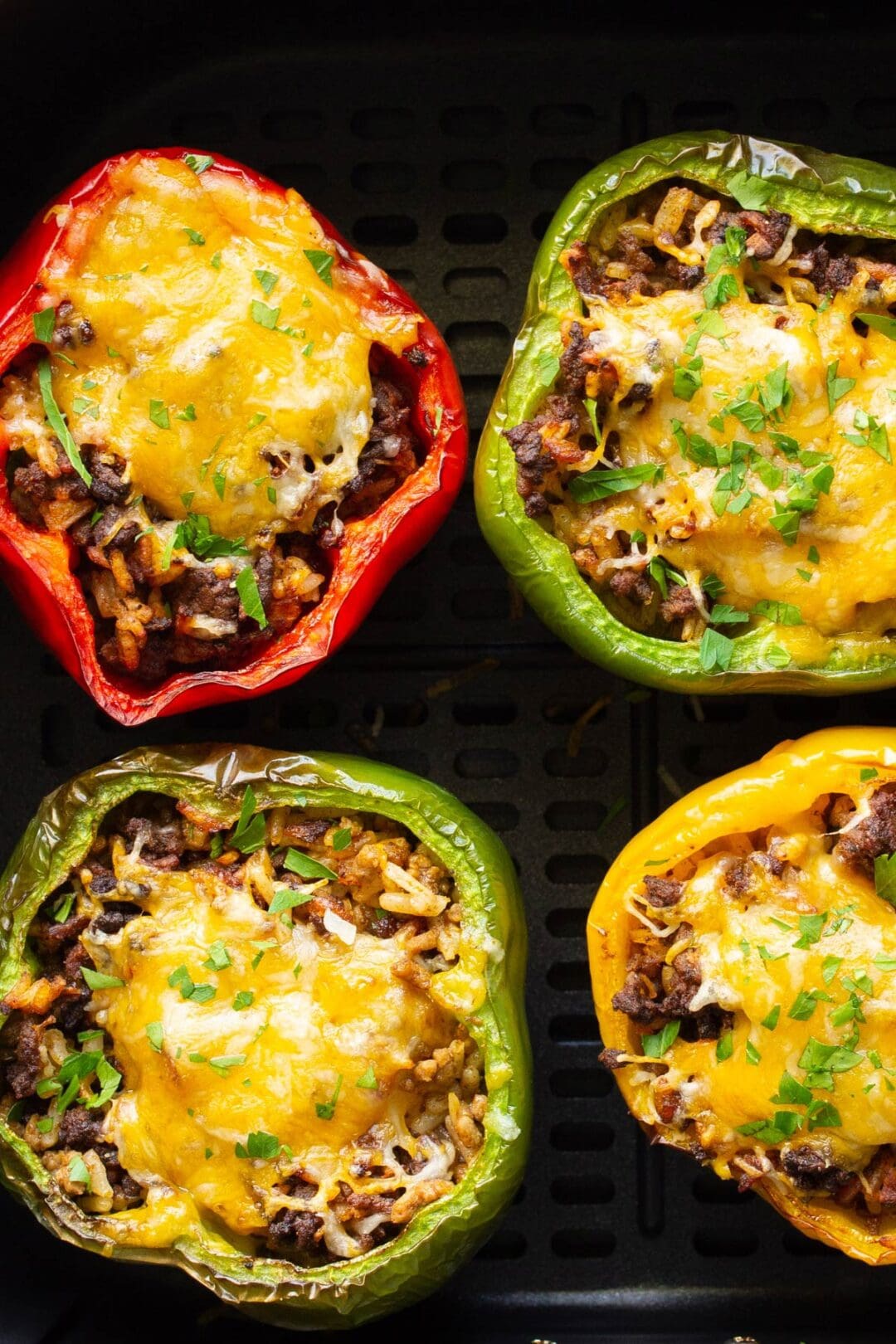 Air Fryer Mexican Stuffed Peppers - The Cooking Jar