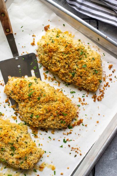 Baked Parmesan Crusted Chicken - The Cooking Jar