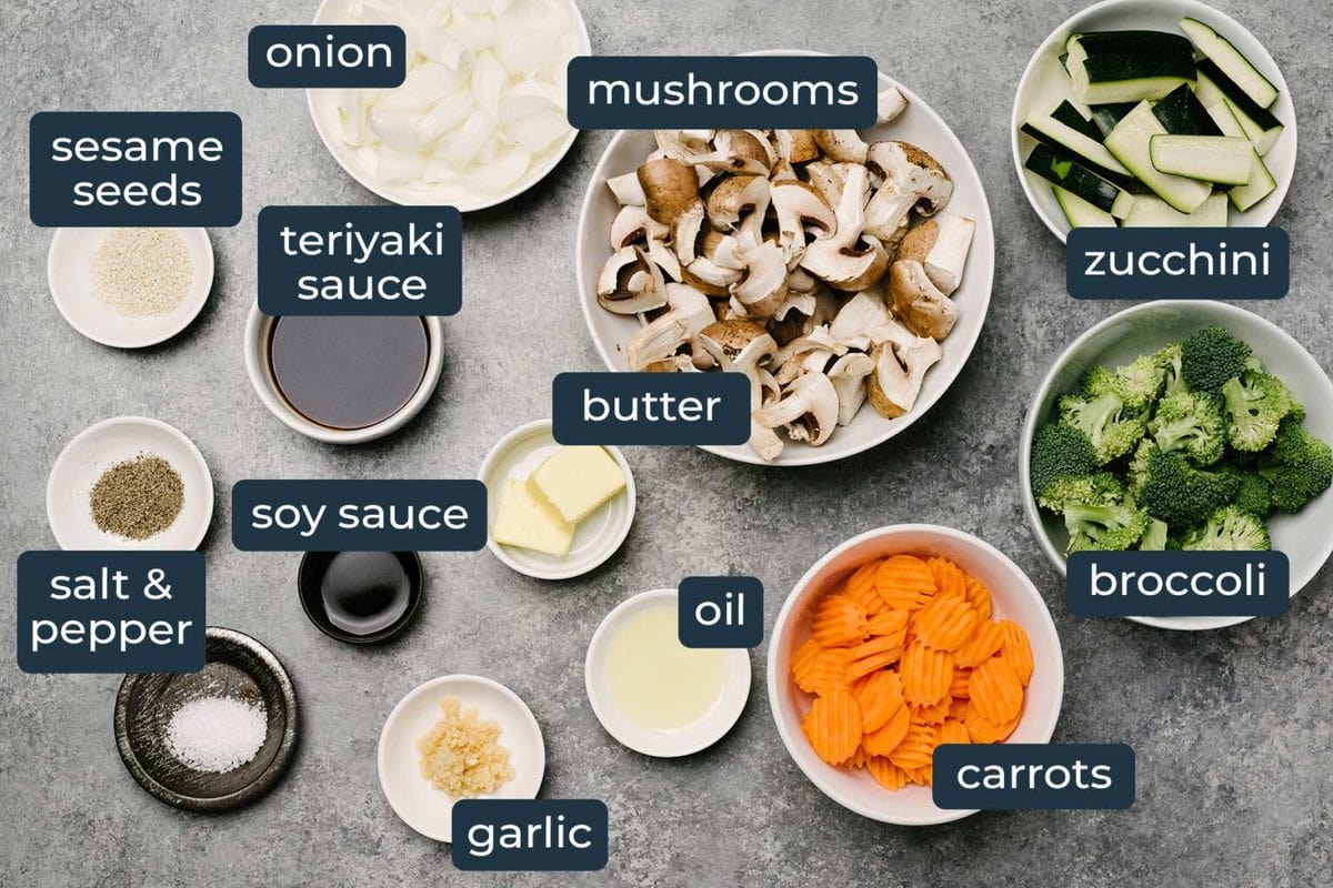 Hibachi Vegetables - The Cooking Jar
