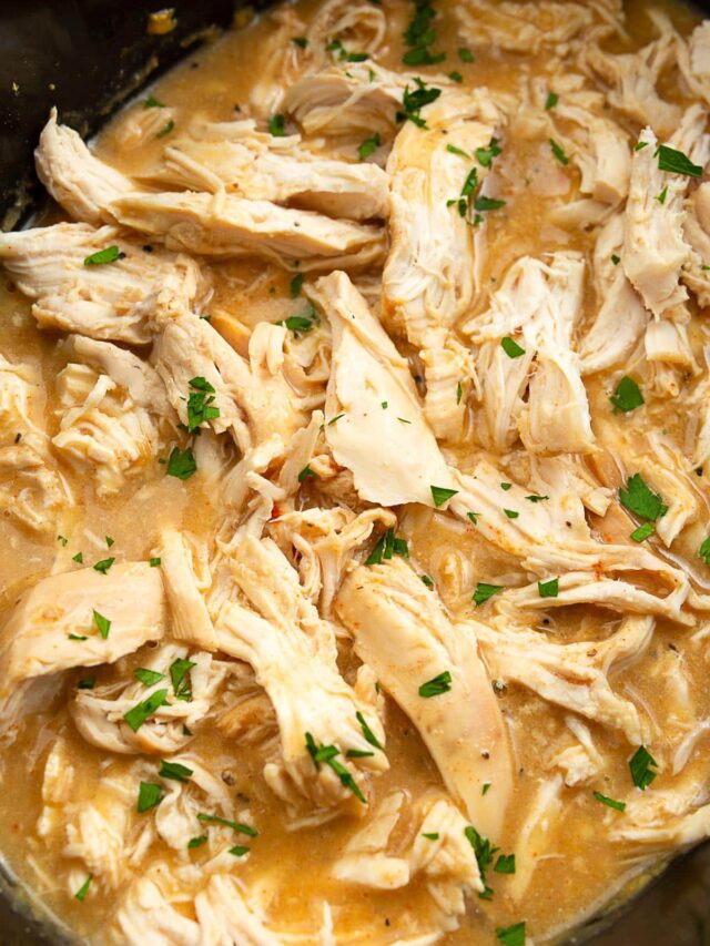 Slow Cooker Chicken & Gravy - The Cooking Jar