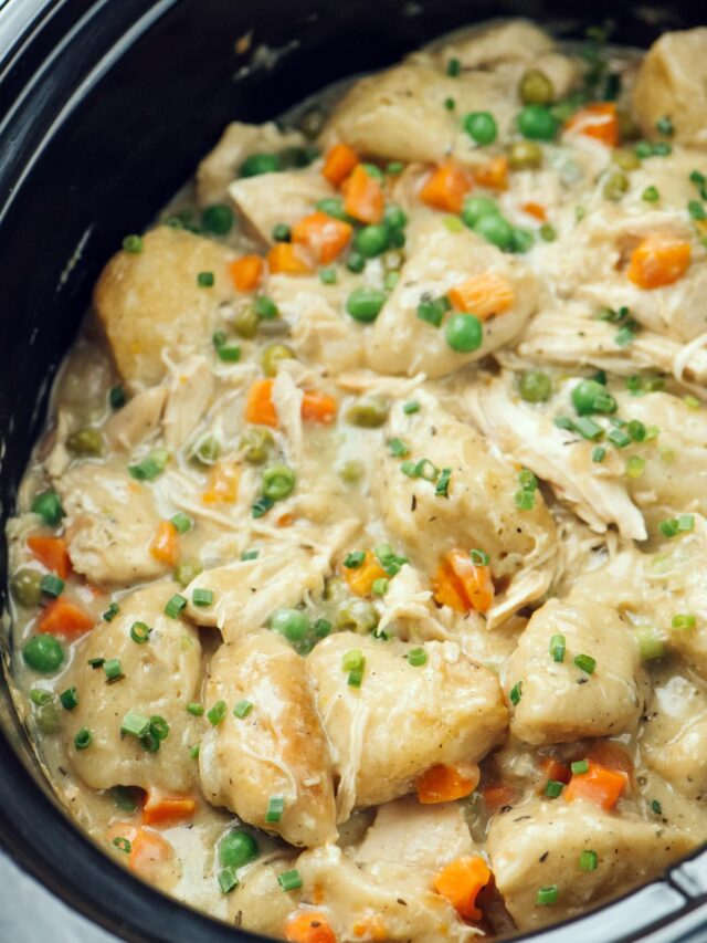 Slow Cooker Chicken and Dumplings - The Cooking Jar