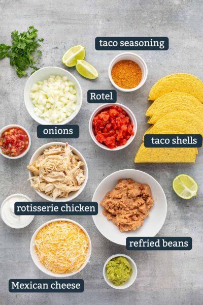 Cheesy Baked Chicken Tacos - The Cooking Jar