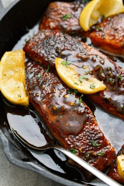 Honey Glazed Salmon - The Cooking Jar